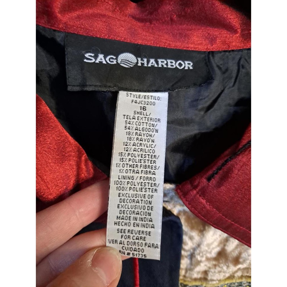 Sag Harbor Patchwork Boho Lightweight Jacket Size… - image 3